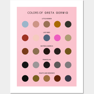 Colors of Greta Gerwig Posters and Art